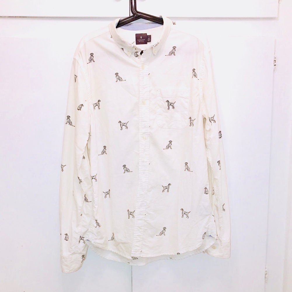Puppy Dog Button Down